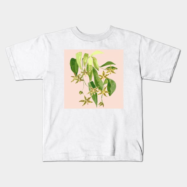 Le Orchidee Kids T-Shirt by Limezinnias Design